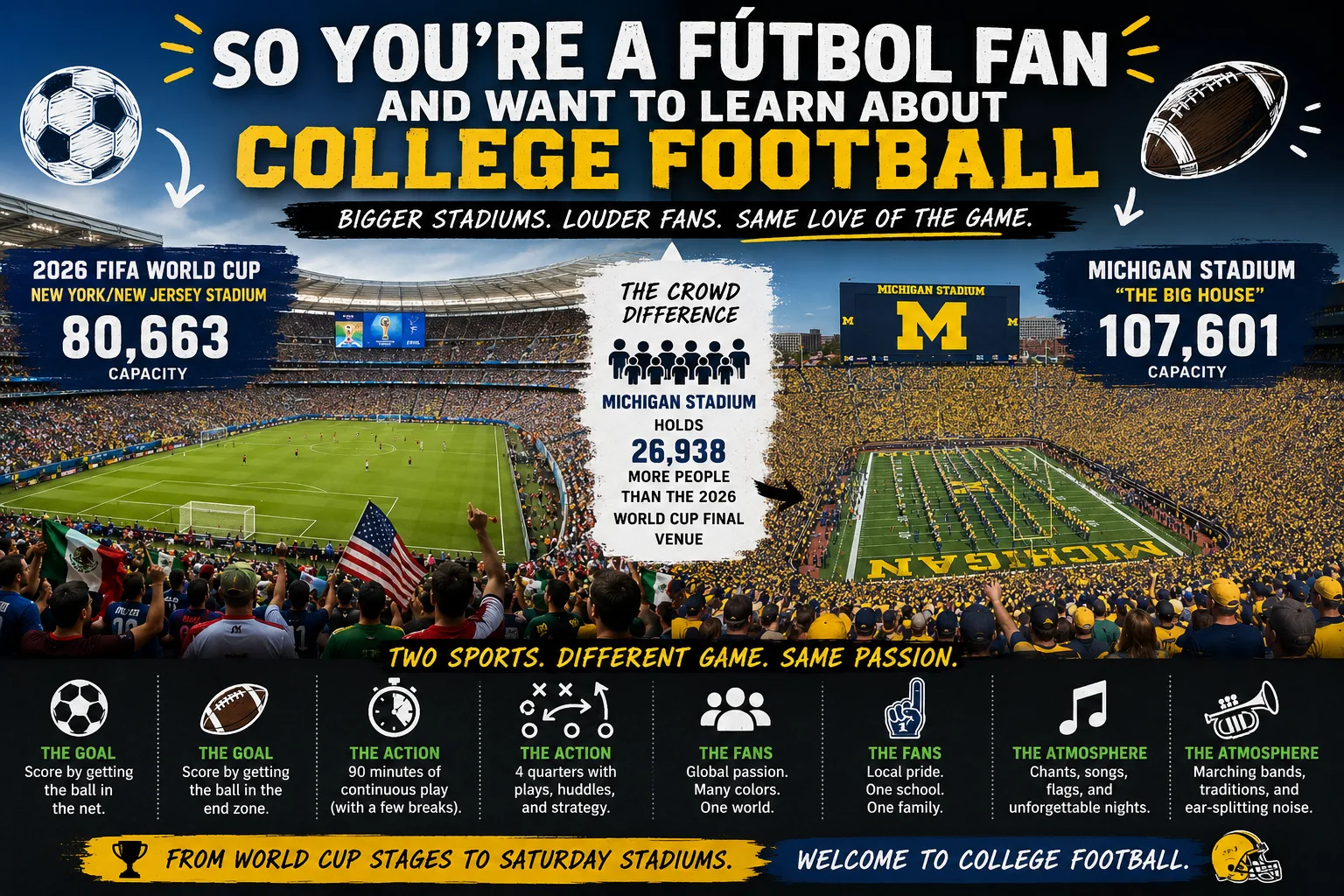 Futbol College Football Infográphic